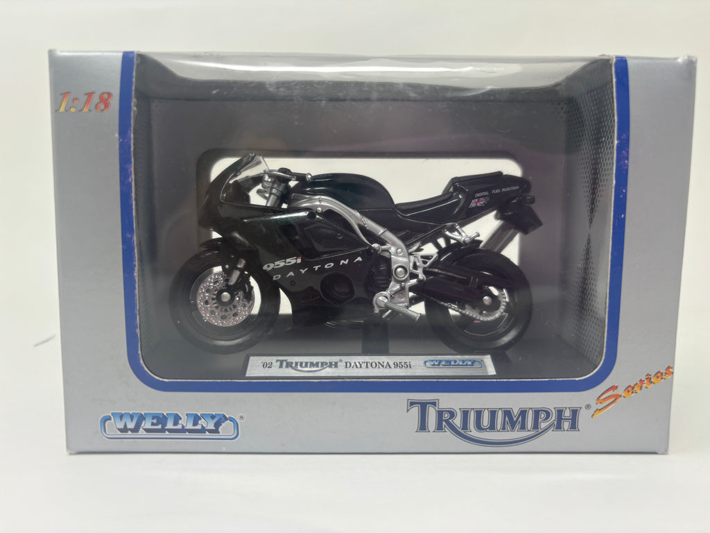 Moto Triumph Sprint St Rouge 2002 1/18 Welly 12174 4891761196639 B00bvov292  - MiniatureAuto